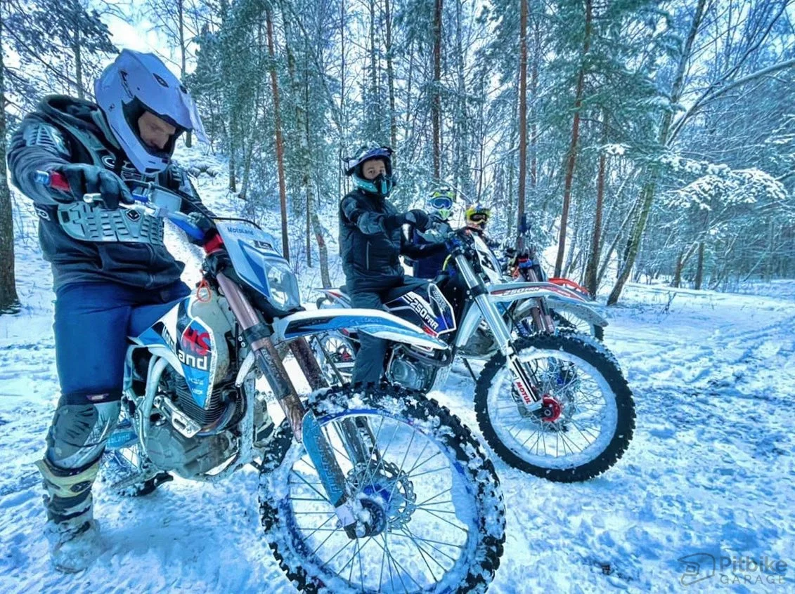 Зимняя подготовка байка