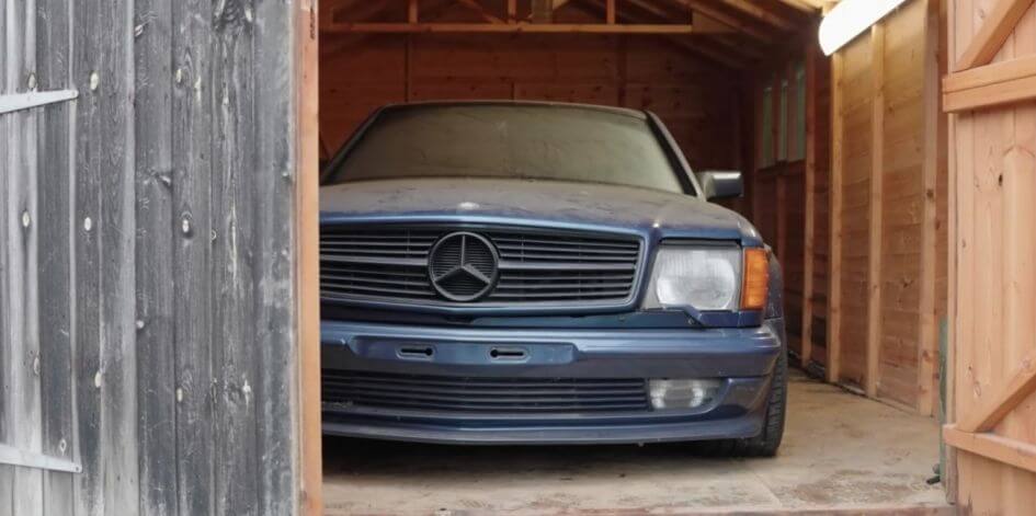 редкий мерседес 500 SEC AMG 1985 в Британии