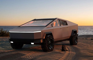 Электрический пикап Tesla Cybertruck шокирует инновационной внешностью